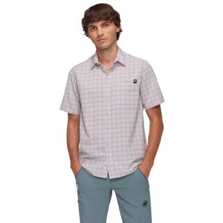 Mammut Lenni Short Sleeve Hiking Shirt 2025 (with Chest Pocket) Purple/Violet Men's