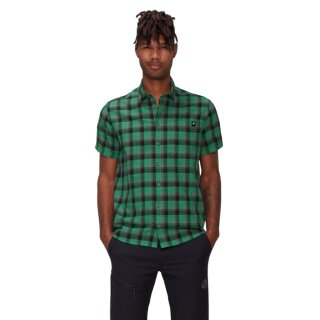 Mammut Trovat Summer Short Sleeve Shirt (Cotton Blend) strata green/pinea Men's