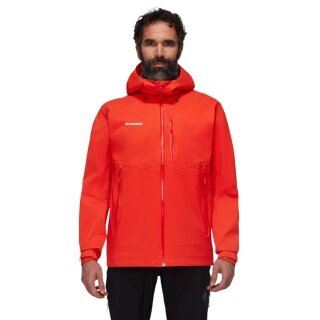 Mammut Alto Guide Hardshell Hooded Jacket (breathable, waterproof, PFC-free) red men's