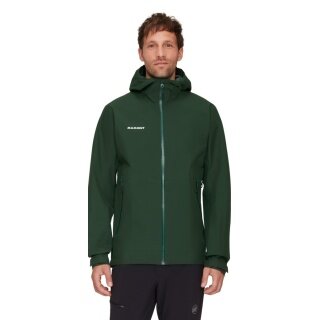 Mammut Hiking Jacket Alto Light Hardshell Hooded (lightweight, waterproof, PFC-free) dark green Men