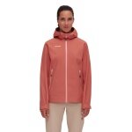 Mammut Hiking Jacket Alto Light Hardshell Hooded (lightweight, waterproof, PFC-free) brick red Women