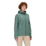 Mammut Hiking Jacket Alto Light Hardshell Hooded (lightweight, waterproof, PFC-free) jade green Women
