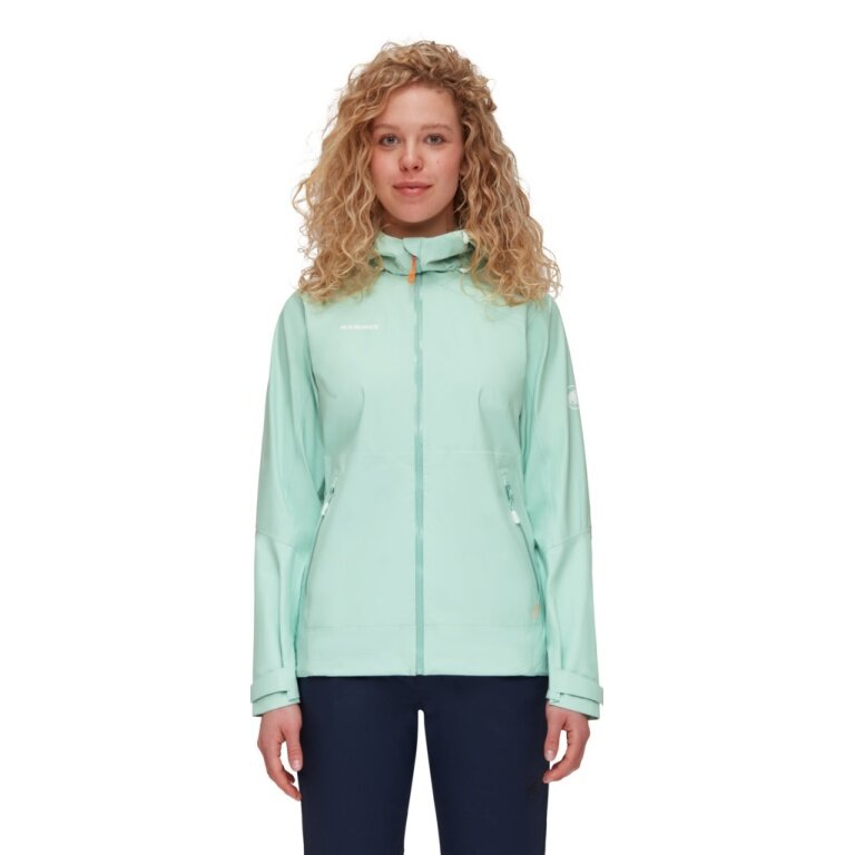 Mammut Rain/Hiking Jacket Convey Tour Hardshell (Gore-Tex 2.5-Layer, waterproof) mint green Women