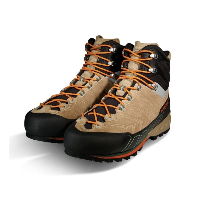 Mammut Hiking Boots Kento Tour High GTX (Trekking, Split Leather, Waterproof) Sand Brown/Orange Men