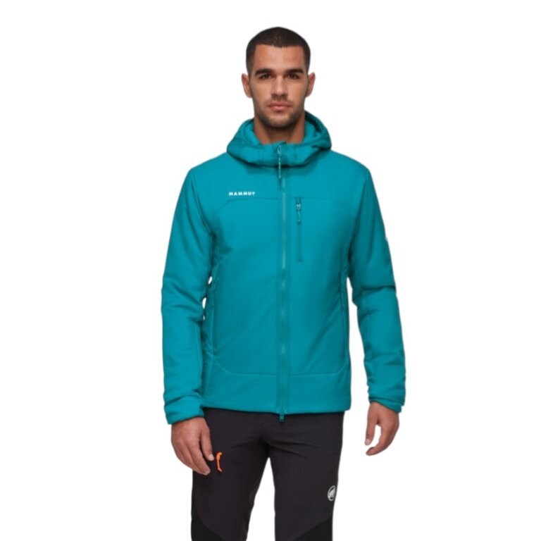 Mammut Wander Insulation Jacket Rime IN Hooded (lightweight, optimal thermal performance) teal blue men's