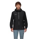 Mammut Hardshell Hiking Jacket Treeline HS Hooded (2-layer, waterproof, windproof) black men's