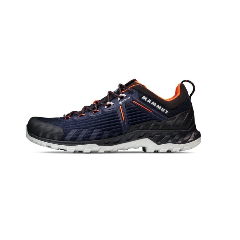 Mammut Hiking Shoes Alnasca Knit III Low GTX (Approach, Breathable, Waterproof) Navy Blue Men