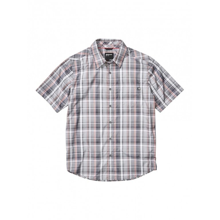 Marmot Travel/Hiking Shirt Lykken short sleeve grey Men