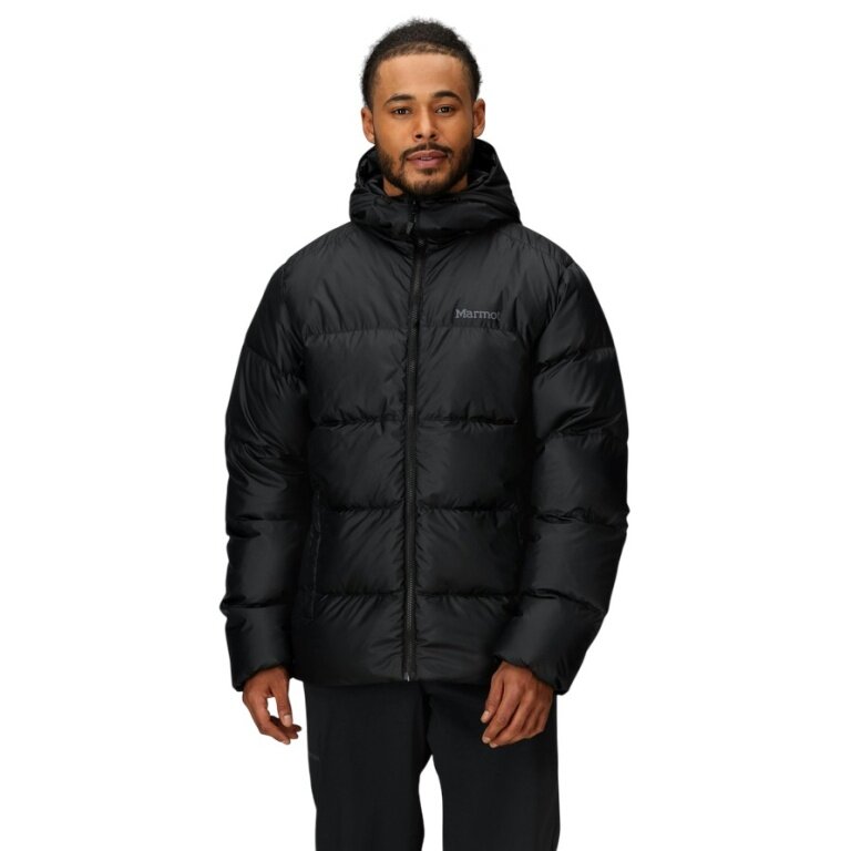 Marmot Winter Down Jacket Guides Down Hoody 2025 (warm thanks to down filling) black men's