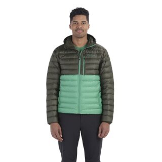 Marmot Winter Down Jacket Highlander Hoody Dark Green/Green Men's