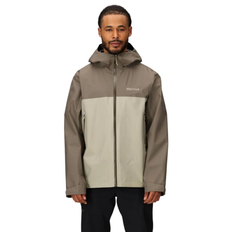 Marmot Wander Jacket / Rain Jacket Minimalist Pertex (waterproof, windproof) grey/beige men's