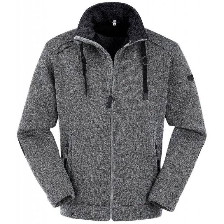 Maul Knitted Fleece Jacket Lichtenau (thermal insulation, breathable) silver grey Men