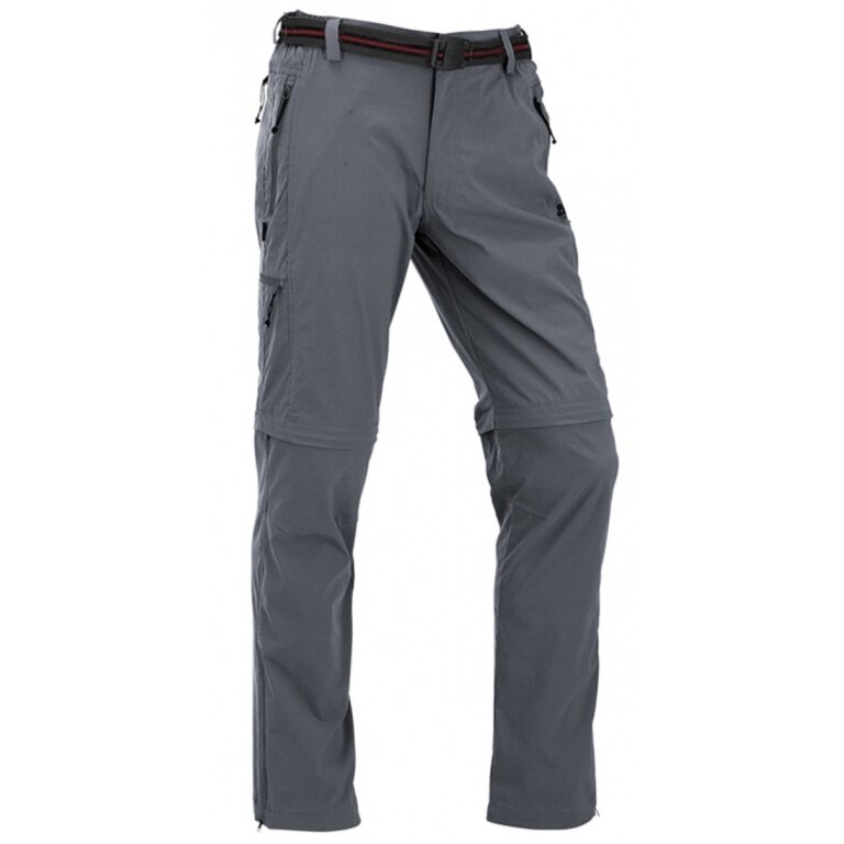 Maul Hiking Trousers Ontario II 2in1 Zip off - long trousers+Bermuda - grey Men