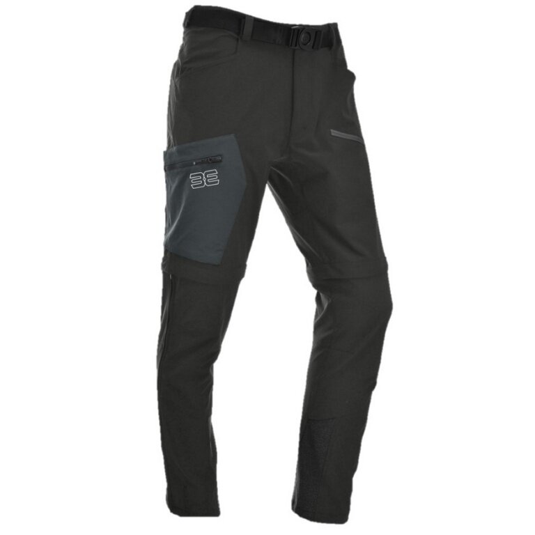 Maul Hiking-Trekking Pants Eiger Ultra T-Zipp-Off (long pants and Bermudas in one) black/grey Men