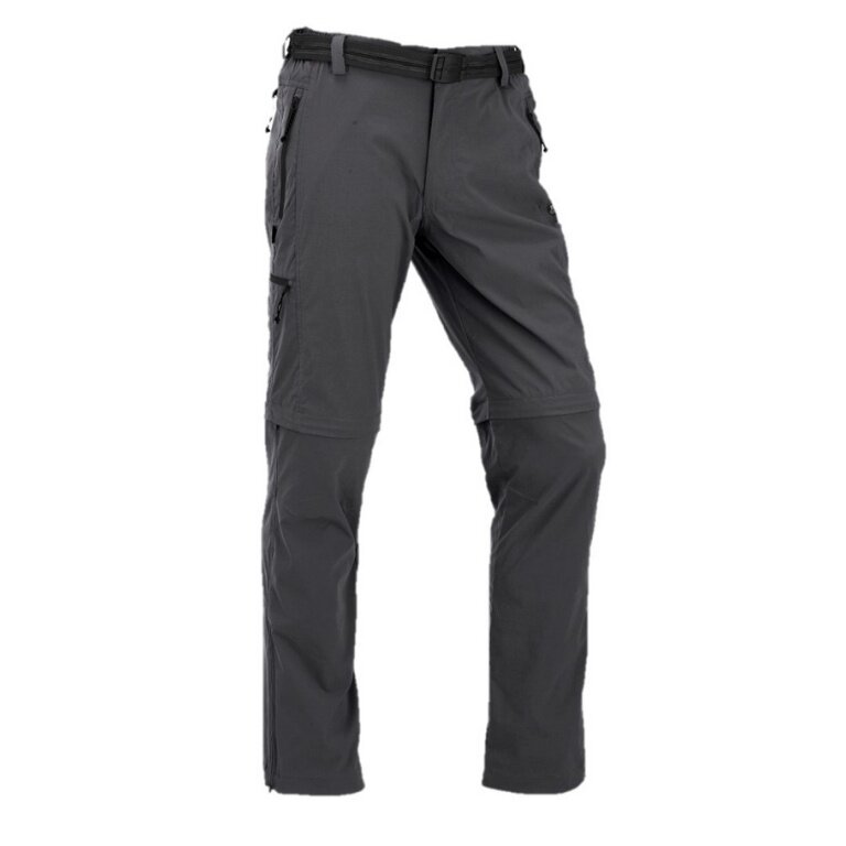 Maul Hiking-Trekking Pants Ontario XT 2in1 T-Zipp-Off (long pants and Bermudas in one) dark grey Men