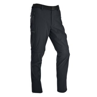 Maul Wander-Trekking Trousers Ontario XT 2in1 T-Zip-Off (long trousers and shorts in one) black men's