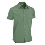Maul Wander Shirt Irschenberg Fresh Short Sleeve (with Chest Pocket) green Men's