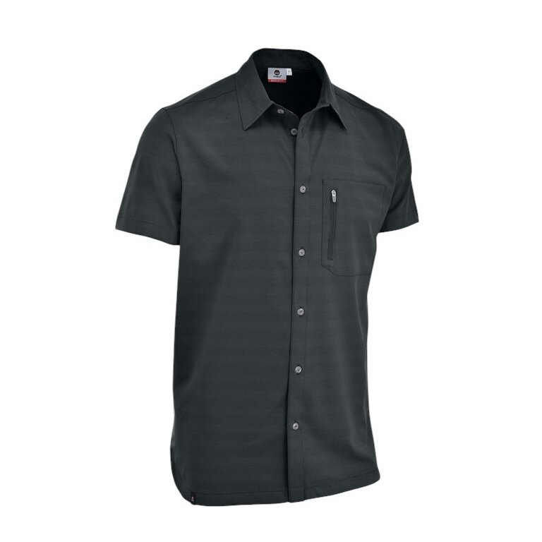Maul Wander Shirt Irschenberg XT Short Sleeve (with Chest Pocket) Dark Grey Men's