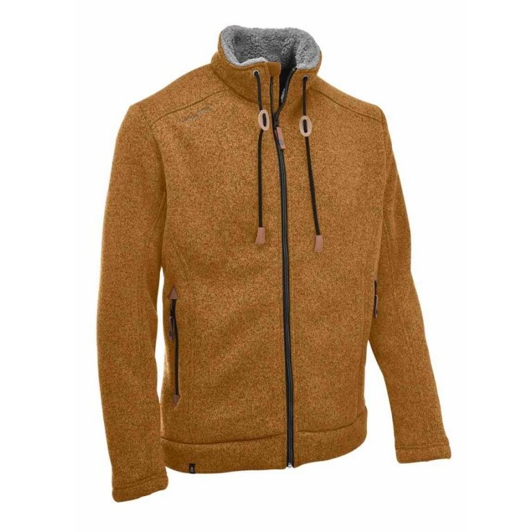 Maul Knitted Fleece Jacket Lichtenau (thermal insulation, breathable) orange/brown Men