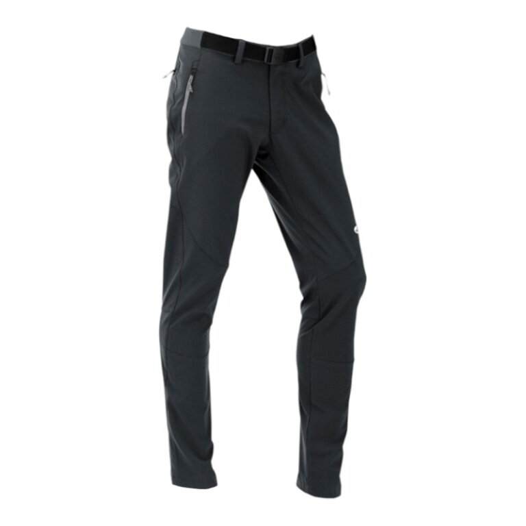 Maul Wander-Trekking Trousers Waxenstein (breathable, elastic, durable) long black men's