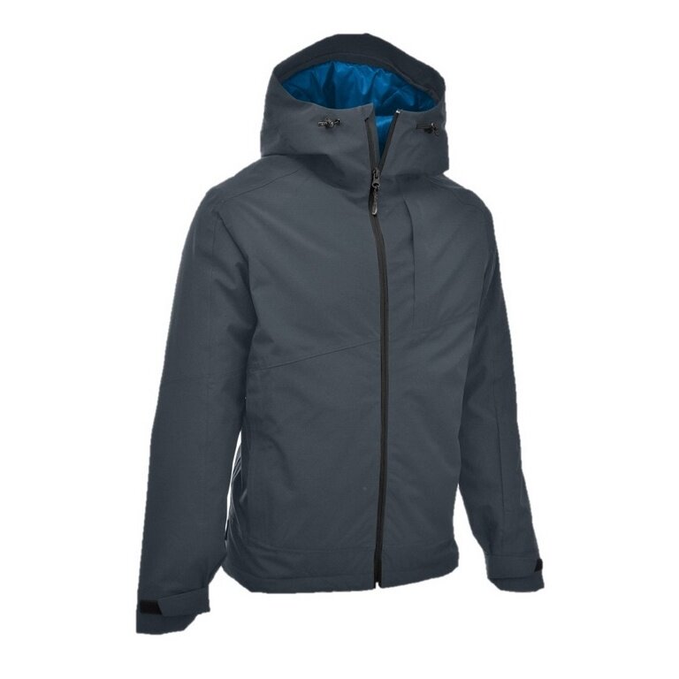 Maul Trekking Hiking Jacket Terrak MTX 10.0 Megatex (waterproof, windproof, breathable) dark grey/blue men's