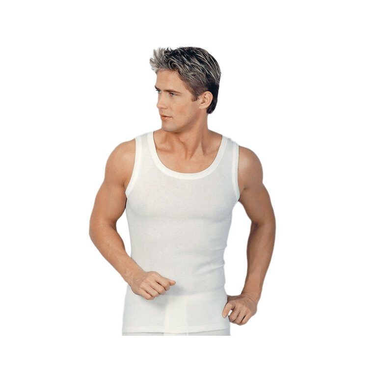 Medima Underwear Sleeveless Undershirt (Angora and Wool) White Men (Size XL-XXL)