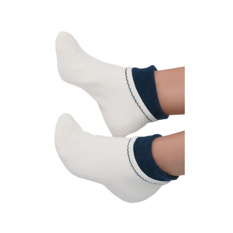 Medima Thermal Socks Bettdinger (Angora/Wool) white/navy blue Ladies - 1 Pair