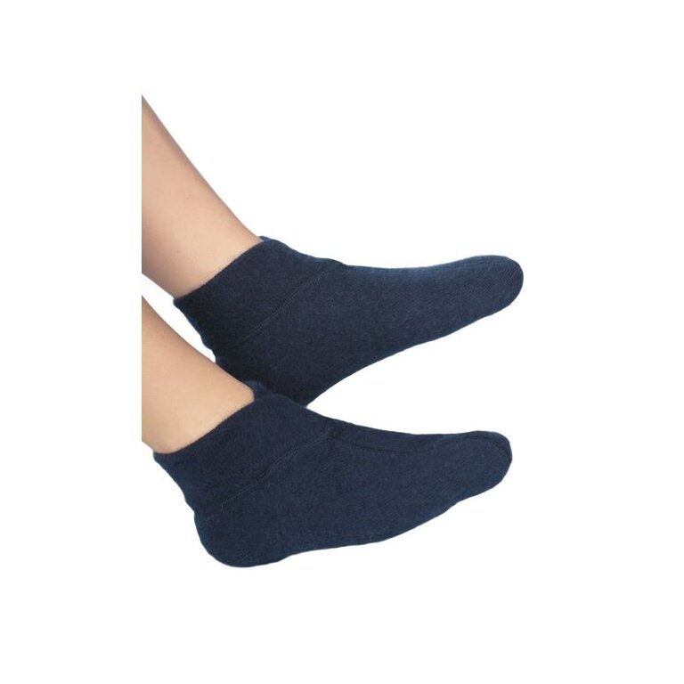 Medima Thermal Sock (Foot Warmer with Extra Wide Cuff) Navy Blue Ladies - 1 Pair