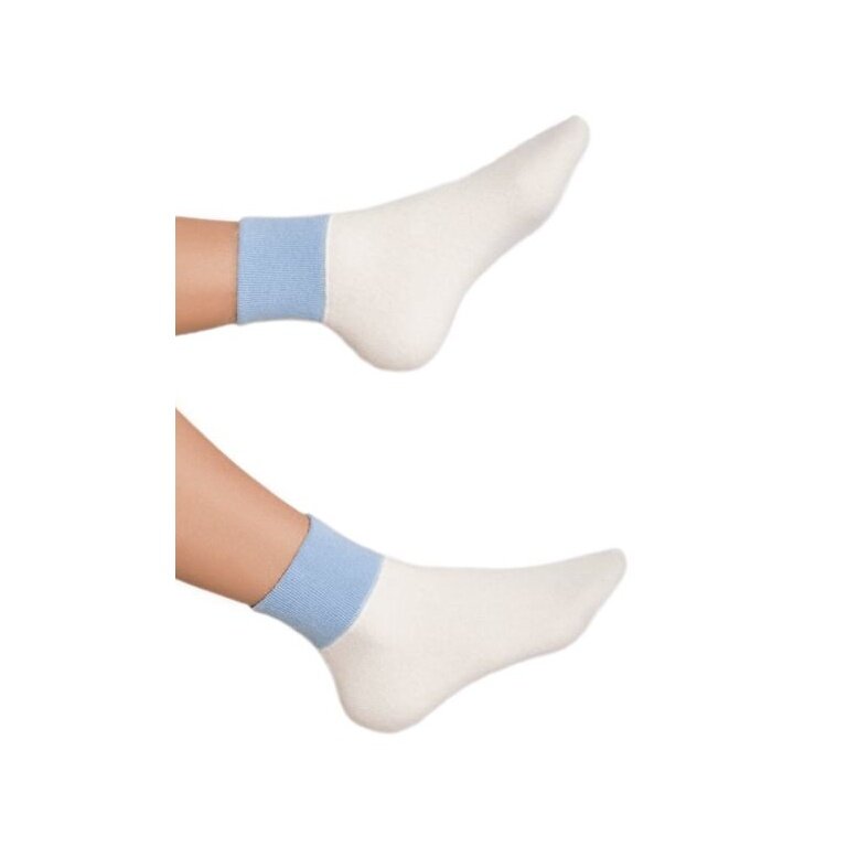 Medima Thermal Socks (Foot Warmers) White/Aqua Ladies - 1 Pair