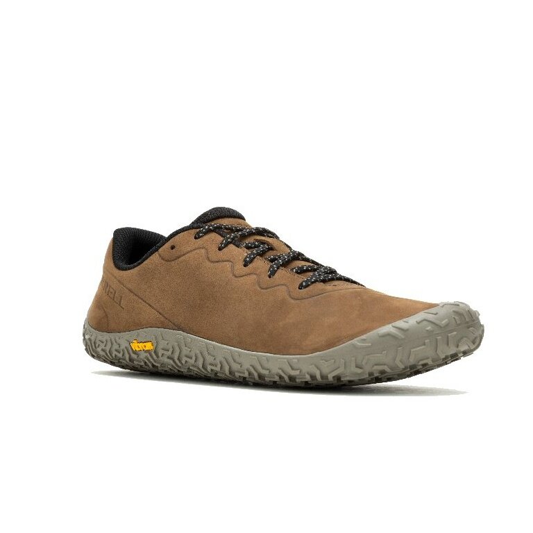 Merrell Minimal Running Shoes Vapor Glove 6 Leather brown Men