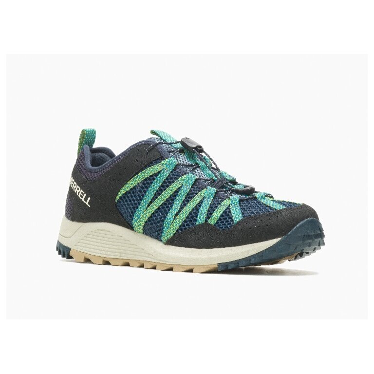 Merrell Trail Running Shoes Wildwood Aerosport Navy Blue Men