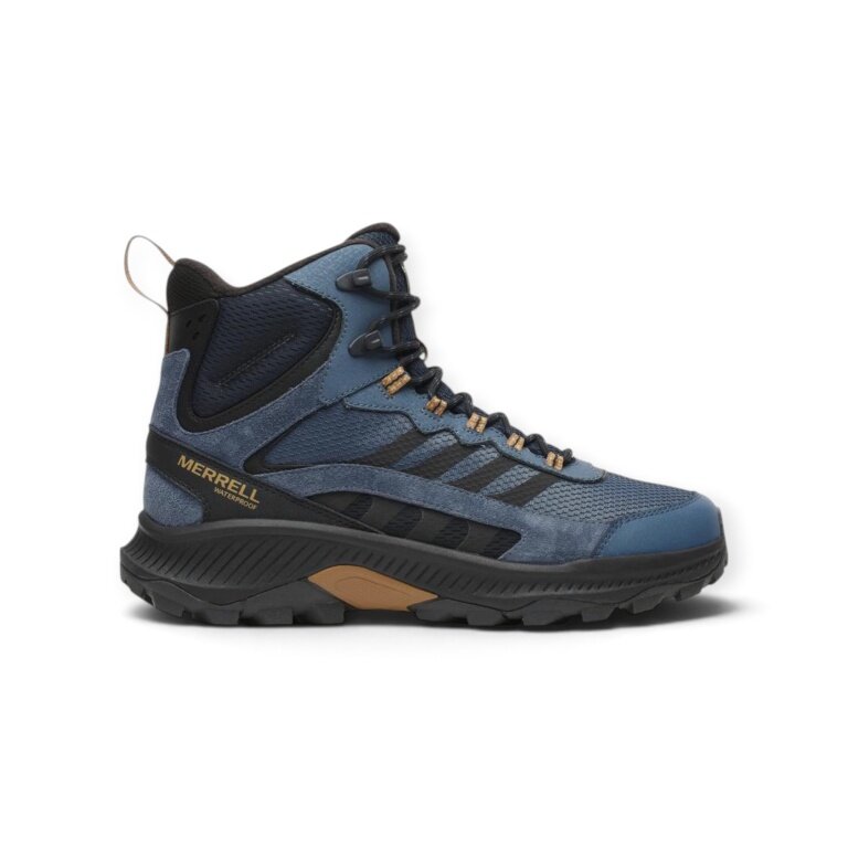 Merrell Winter Hiking Shoes Speed Strike 2 Thermo MID WP (waterproof) navy blue men's