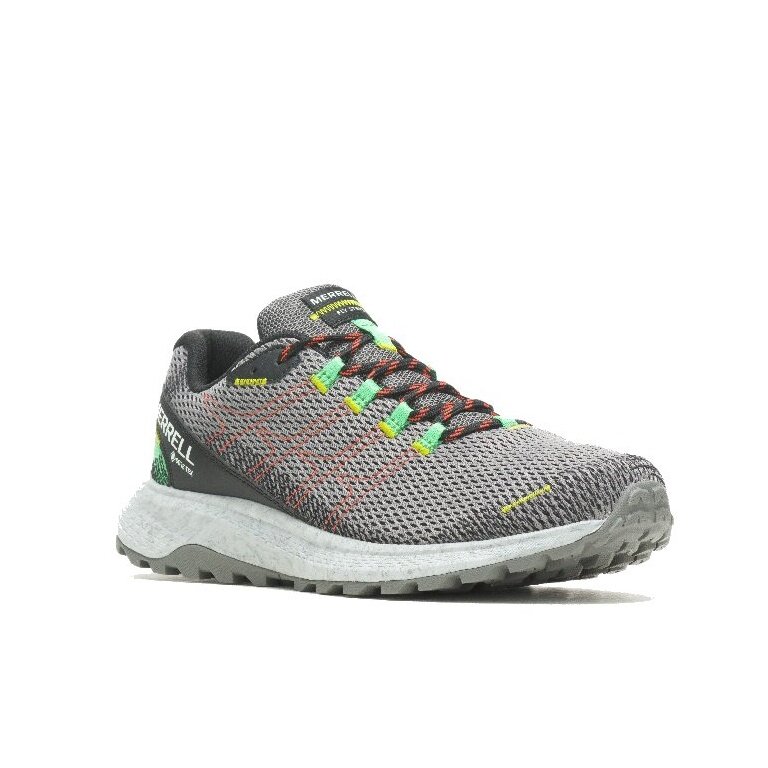 Merrell Trail Running Shoes Fly Strike GTX (breathable, waterproof) black/charcoal Men