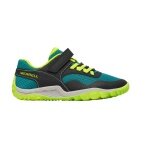 Merrell Minimal Running Shoes Trail Glove 7 A/C black/teal/lime boys