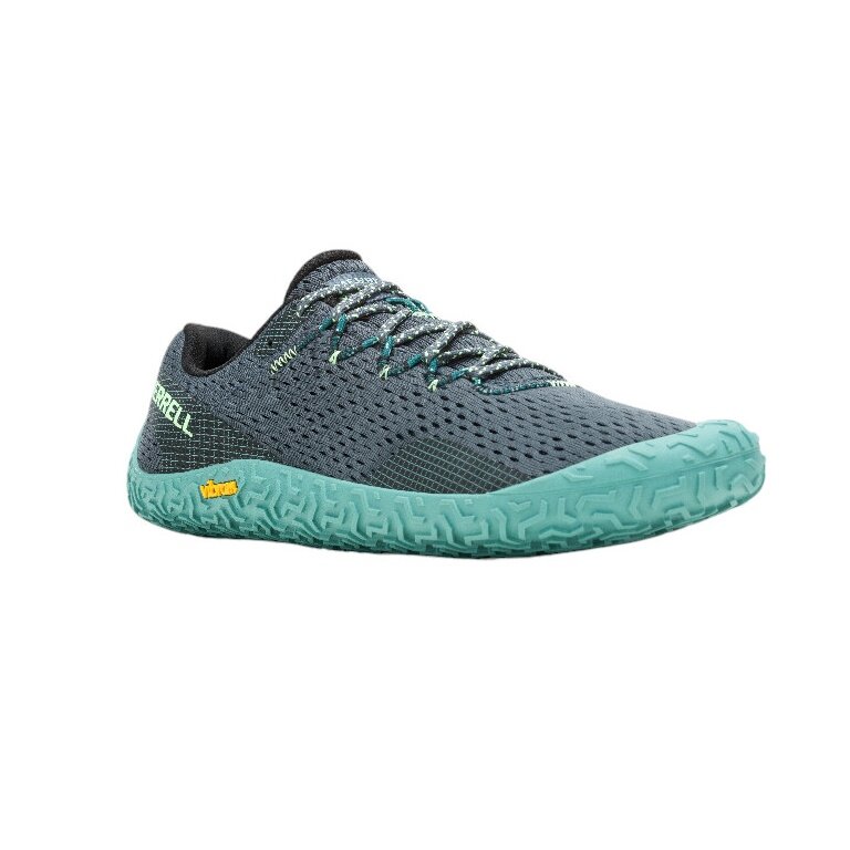 Merrell Minimal Running Shoes Vapor Glove 6 Dark Blue/Mint Blue Men's