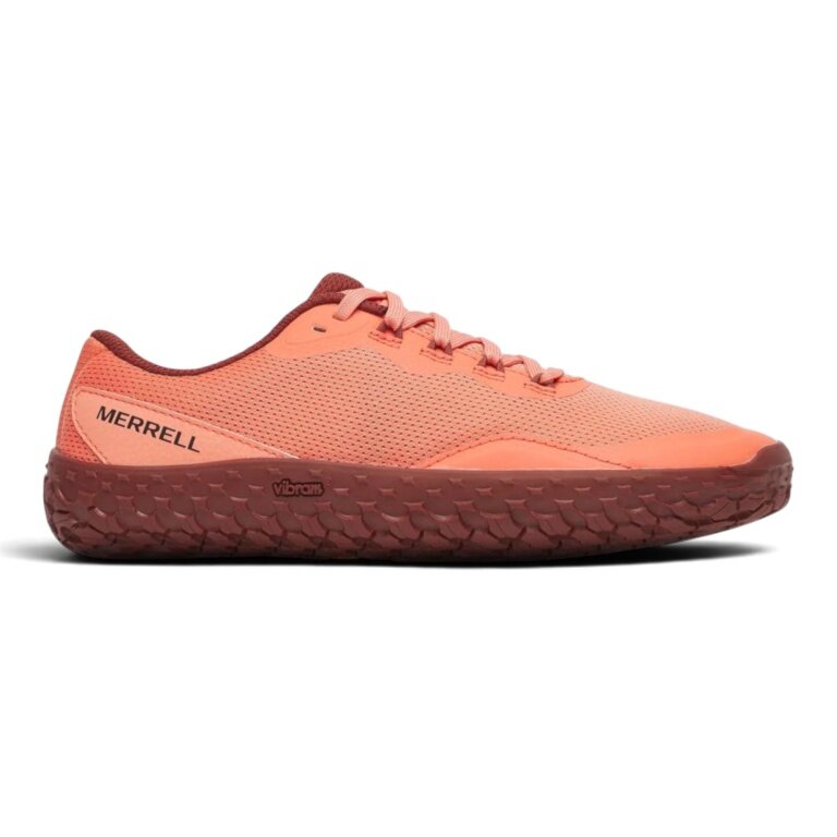 Merrell Minimal Running Shoes Vapor Glove 7 (Barefoot Shoes) Light Red Ladies