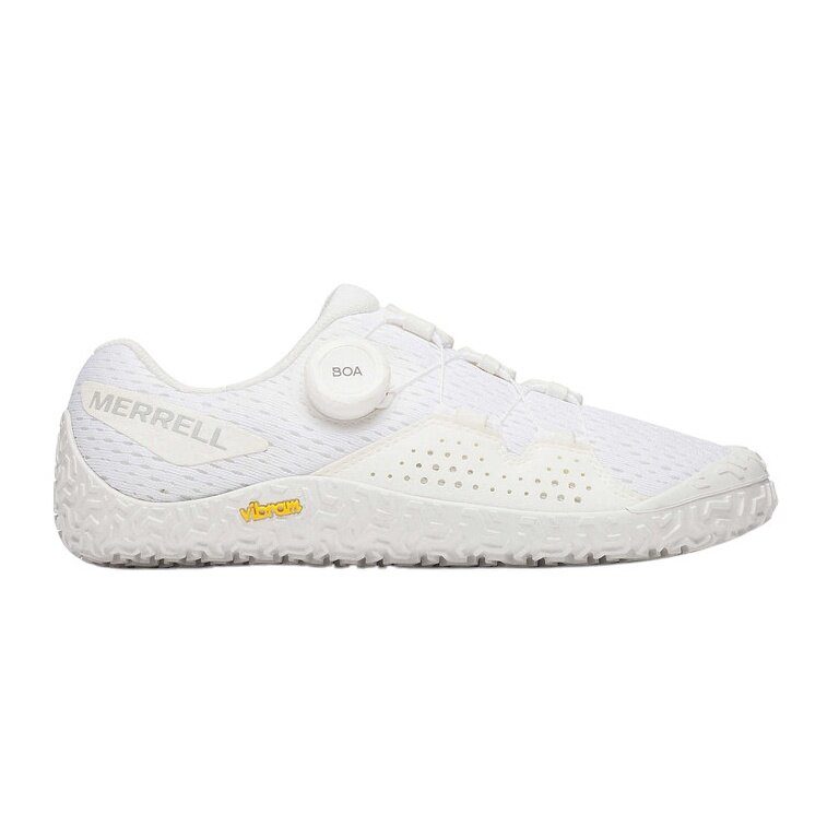Merrell Minimal Running Shoes Vapor Glove 6 Boa White Ladies
