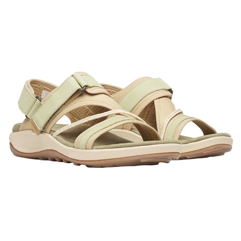 Merrell Sandal Terran 4 Backstrap (Full-grain leather, Velcro fastening) beige ladies