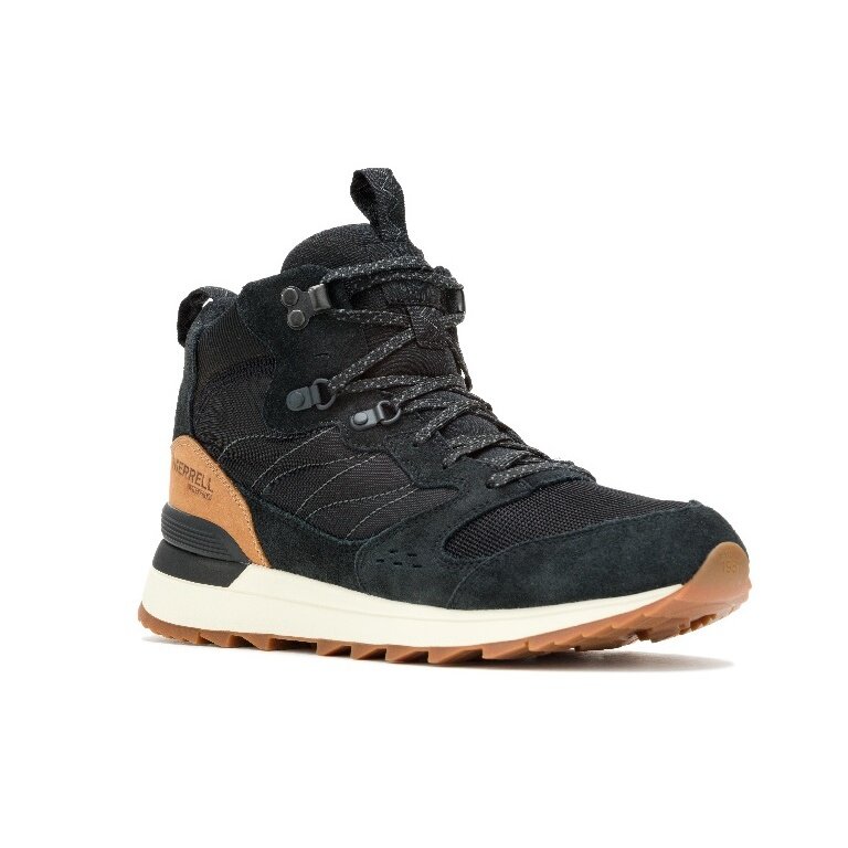 Merrell Sneaker Alpine 83 SNKR Recraft Mid WP (waterproof, suede/mesh) black men's