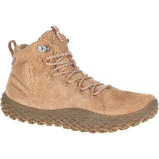 Merrell Sneaker Wrapt Mid WP (Minimal running shoes, leather, waterproof) tobacco brown men's