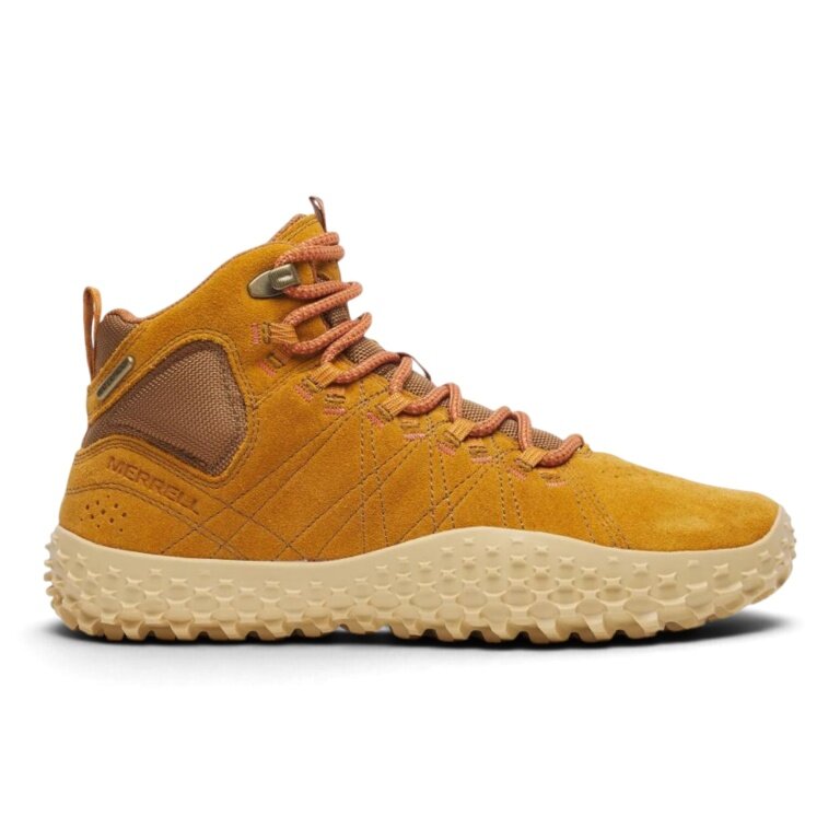 Merrell Sneaker Wrapt Mid WP (Minimal running shoes, leather, waterproof) 2026 gold brown ladies