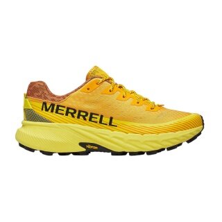 Merrell Trail Running Shoes Agility Peak 5 (comfortable fit, Rock Plate) yellow men's