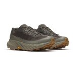 Merrell Trail Running Shoes Agility Peak 5 GTX (waterproof, Rock Plate) dark green/beluga men's