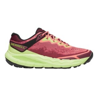 Merrell Trail Running Shoes Nova 4 burgundy/lime men's
