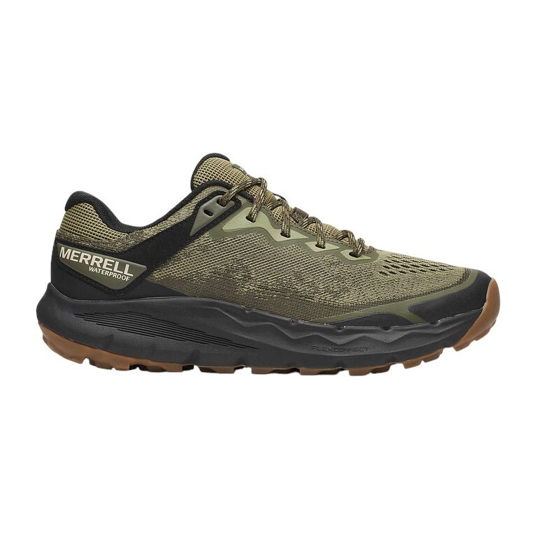 Merrell Trail Running Shoes Nova 4 WP (waterproof) green/black men's