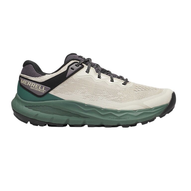Merrell Trail Running Shoes Nova 4 WP (waterproof) beige/teal green men's