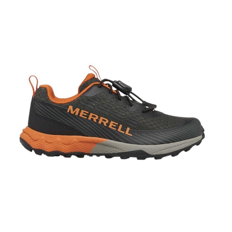 Merrell Hiking Shoes Agility Peak (All-Terrain, Quick-Lace System) olive/black/orange boys