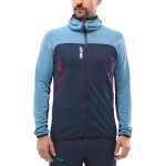 Millet Fleece Jacket Fusion Grid Hoodie (Polartec, breathable) dark blue/sapphire men's