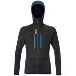 Millet Fleece Jacket Parmelan Hybrid Hoodie (windproof, breathable) black men's