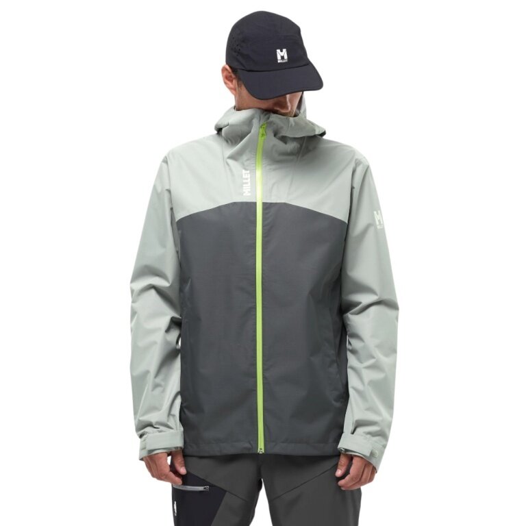 Millet Seneca Rain Jacket 2.5 Layers (waterproof, breathable) light green/grey men's